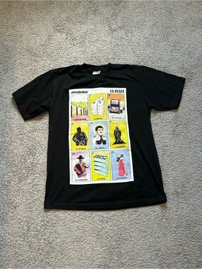Streetwise La Plaza Graphic Black Men’s T-Shirt